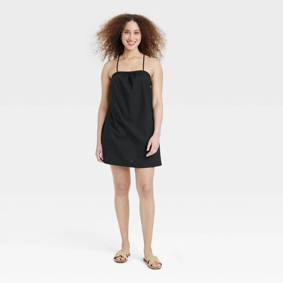 Small - Womens Sleeveless Shift Mini Dress - A New Day - Black - Picture 5 of 6